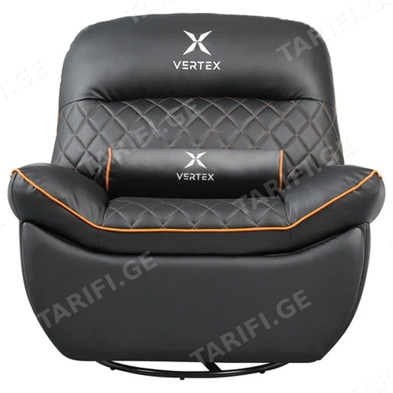 გეიმინგ სავარძელი VERTEX THRONE GAMING SOFA PVC შავი/ნარინჯისფერი შავი & ნარინჯისფერი