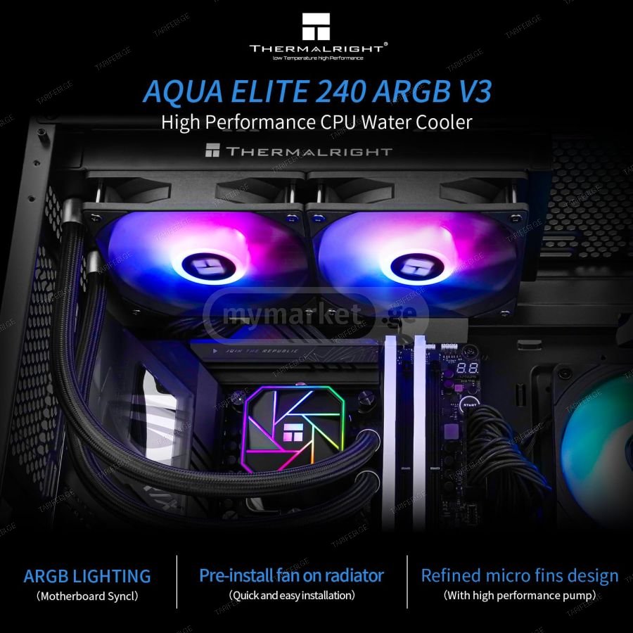 ♨️ THERMALRIGHT 240MM ARGB ახალი გარანტიით