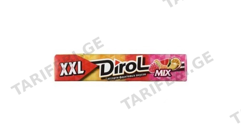 დიროლი საღეჭი რეზინი XXL ხილის მიქსი 19გრ