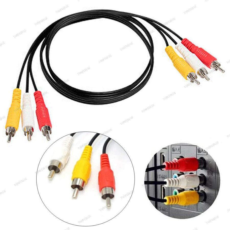 3RCA  cable Audio Video AV Cable 1,5 metr