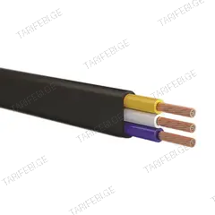 კაბელი Sakcable H05VVH2-F 3x2.5 20 მ.