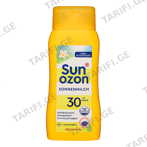 სანოზონი - მზისგან დამცავი ტანის რძე SPF 30 200მლ