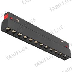 რელსის მაგნიტური სანათი LINUS LED 18W 4000K შავი Linear dot V2-3