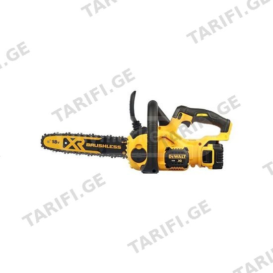 აკუმულატორული ჯაჭვური ხერხი (უნახშირო) DEWALT DCM565P1-QW (1