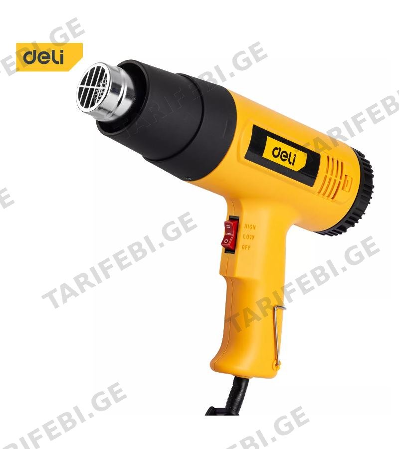 სითბური პისტოლეტი 1500W DL5200 მწარ. deli
