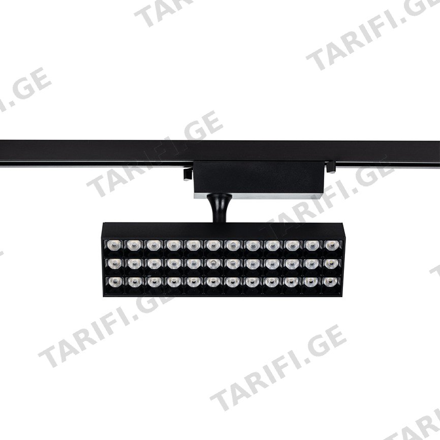 სანათი ტრეკი DPM LED X-LINE 20W 4000K 1750Lm შავი STR2-20W-B