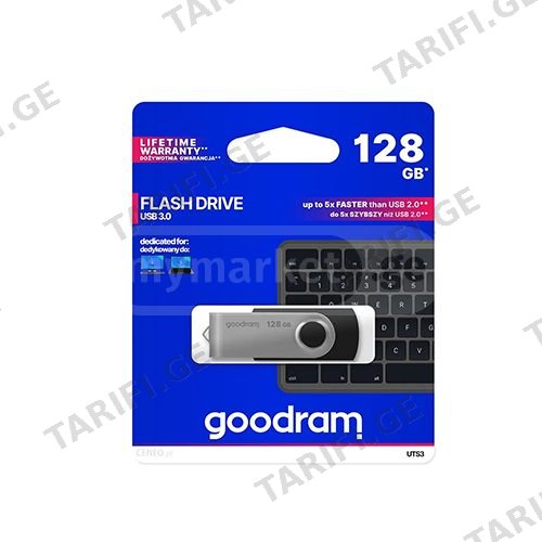 ფლეშ მეხსიერება - Goodram UTS3-1280K0R11 128 GB USB 3.2 Silv
