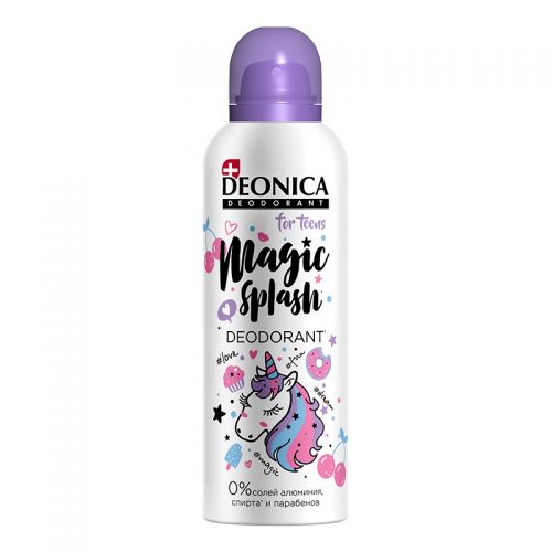დეონიკა - დეოდორანტი სპრეი თინეიჯერი 'Magic Splash' 125მლ