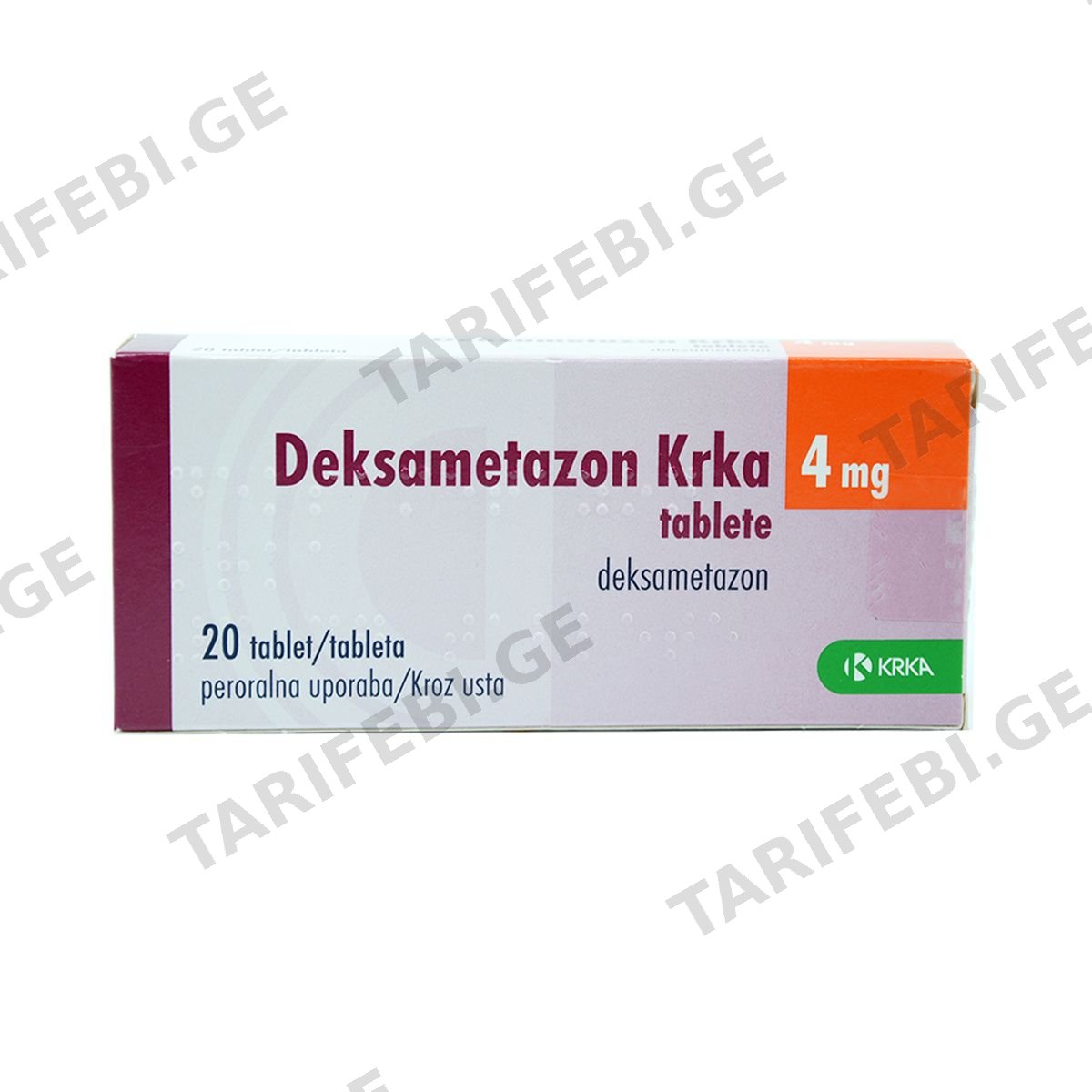 დექსამეტაზონი - Dexamethasone 4მგ 20 ტაბლეტი