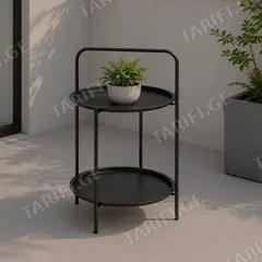 მაგიდა მრგვალი Koopman DARK GREY 50x66 სმ