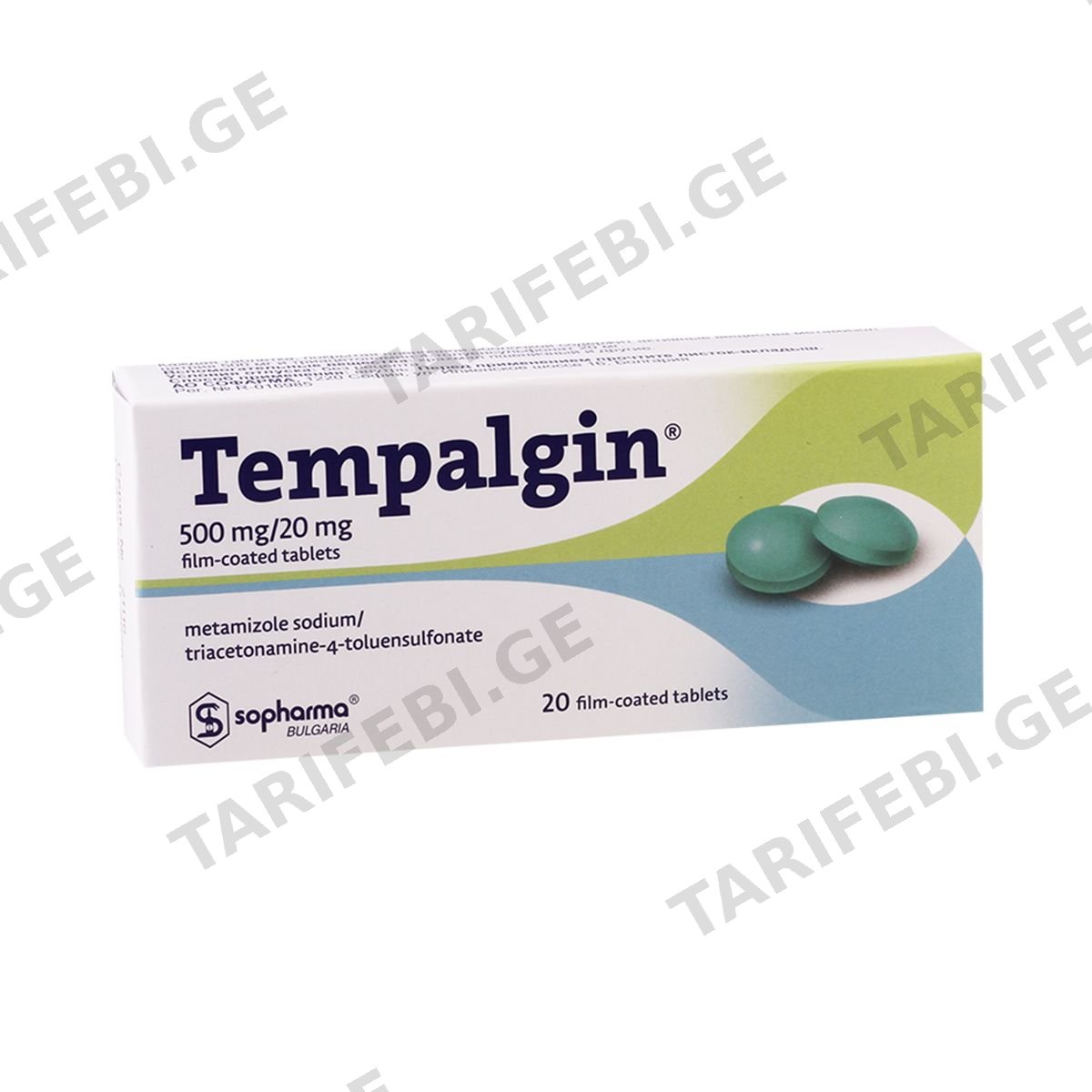 ტემპალგინი - Tempаlgin 20 ტაბლეტი