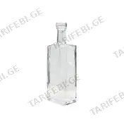 მინის ბოთლი გამჭვირვალე 500ml B2
