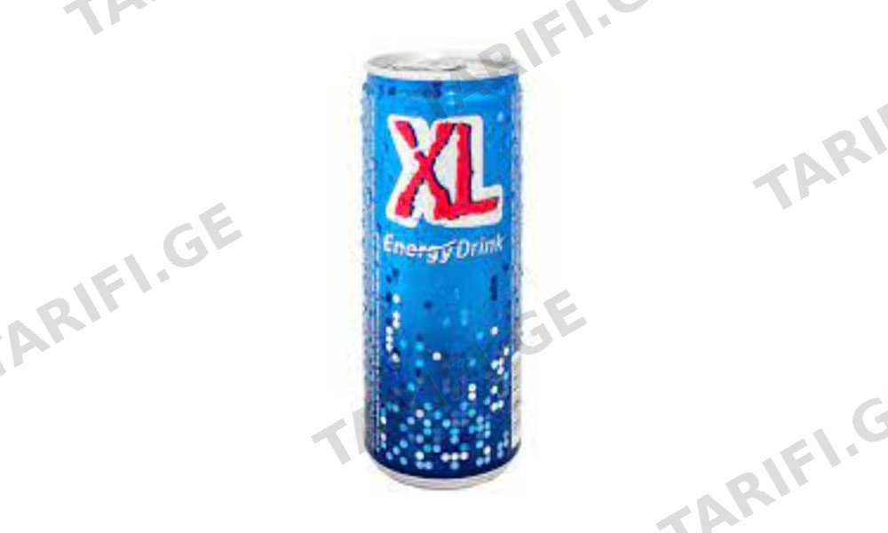 XL - ენერგეტიკული სასმელი - 250 მლ*24ც/ყ
