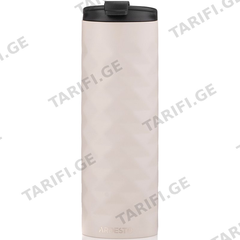 თერმოსი ARDESTO AR2640BG TRAVEL MUG BRIGHT CITY (400 ML) BEIGE