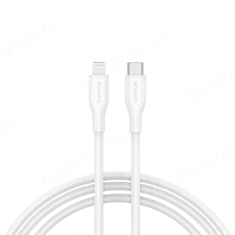 CANYON cable CLNM60 C-L 60W MFI 1m Silicon White