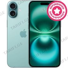 Apple iPhone 16 Plus 8/256 GB Teal მობილური ტელეფონი (შეფასება: A+)