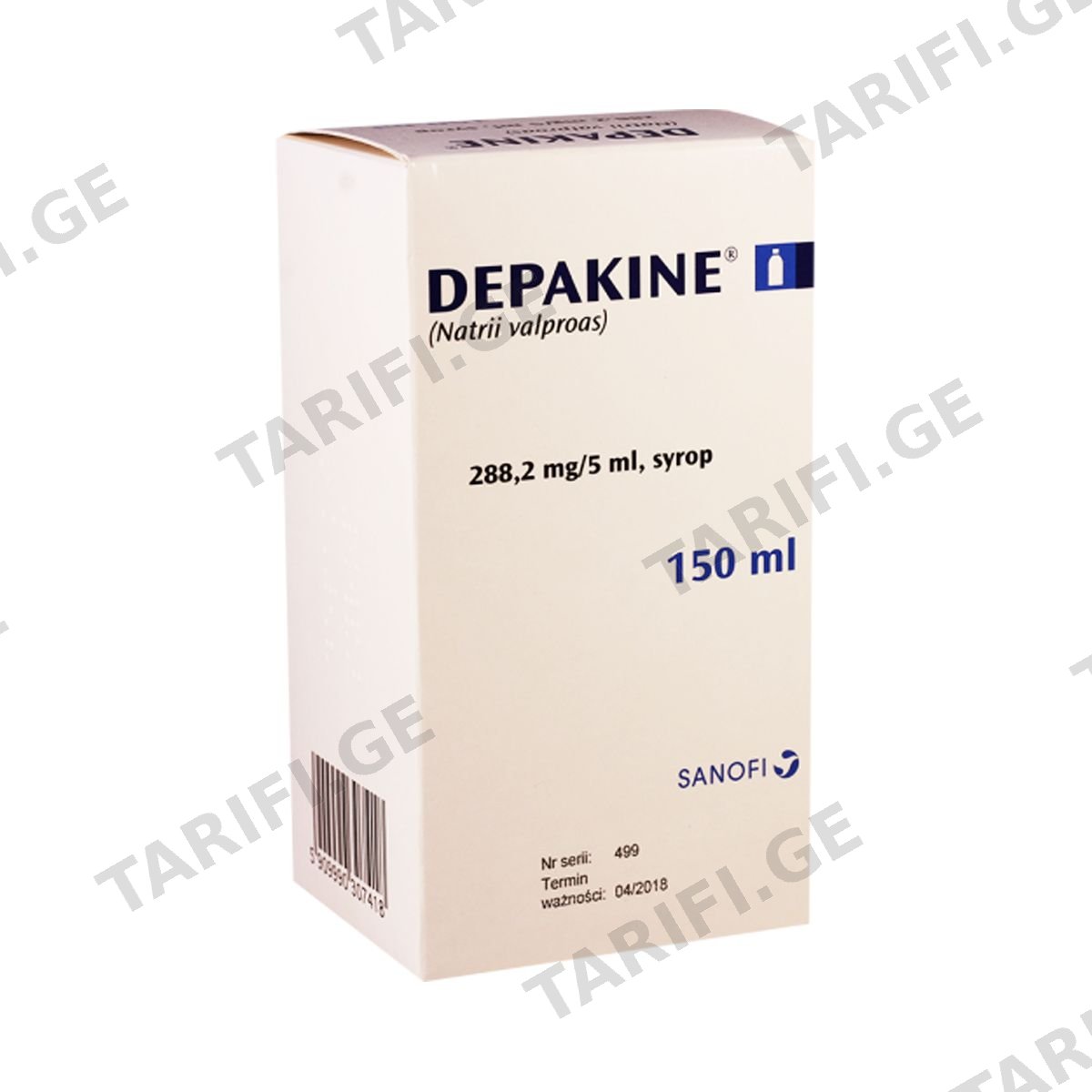 დეპაკინი - Depakine სიროფი 57,64/150მლ