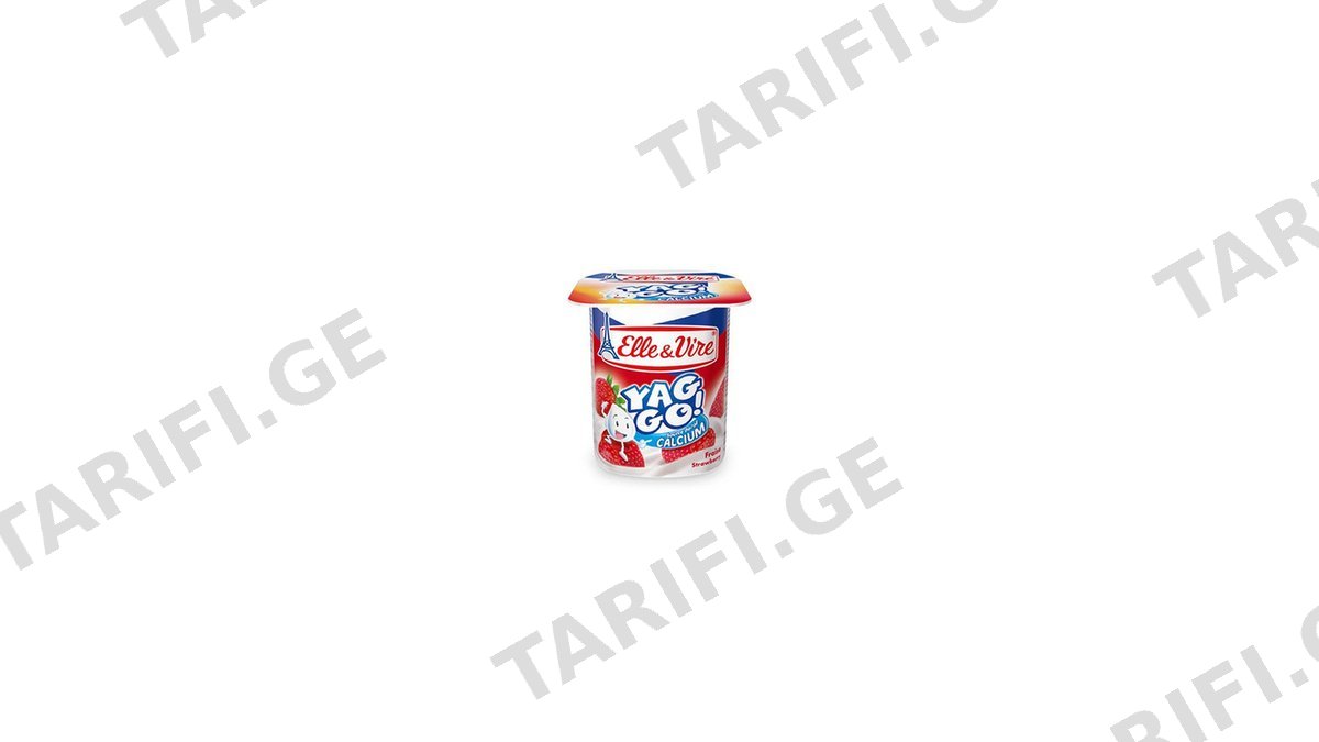 ELLE&VIRE YAG GO დესერტი მარწყვის 125გ