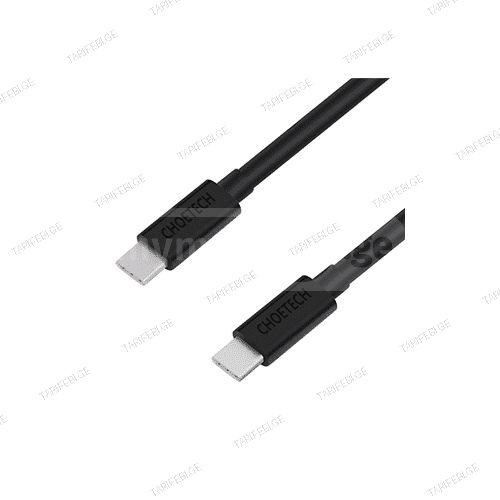 მობილურის კაბელი - Choetech CC0002 Type-C To Type-C PVC Cabl