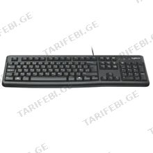 LOGITECH K120 სადენიანი მემბრანული კლავიატურა