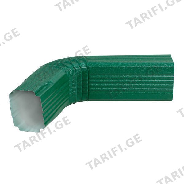 ოთხკუთხა წყალსაწრეტი მილის მუხლი 0.45x350 RAL 6005 WRINKLE (500 მმ.)