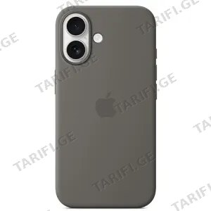 iPhone 16 Silicone Case with MagSafe - Stone Gray