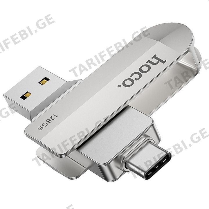 USB ფლეშ მეხსიერება Hoco UD10 128GB Wise Type-C USB Flash Drive