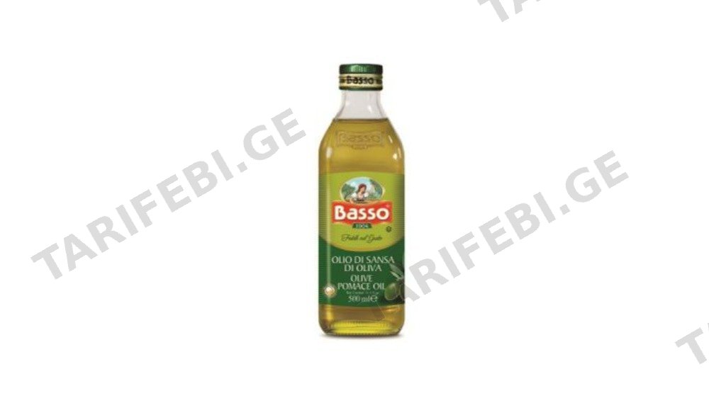 Basso ზეითუნის ზეთი პომასი 500მლ