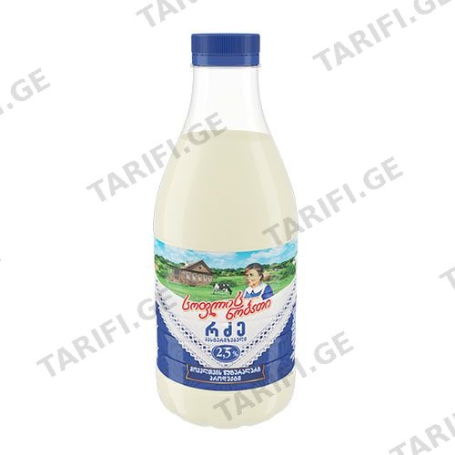 სოფლის ნობათი რძე 2.5% 900 მლ