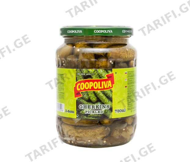 COOPOLIVA კიტრის მწნილი-720გრ