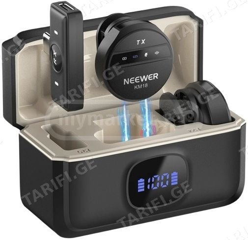 Neewer KM18 Wireless Lavalier Microphone Black