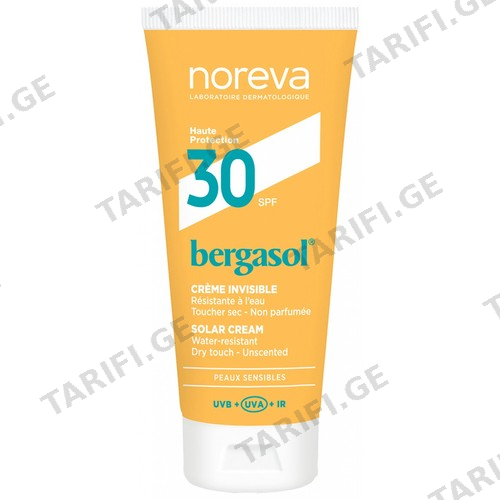 ნორევა - Bergasol მზისგან დამცავი კრემი სახე/ტანის SPF30 50მლ