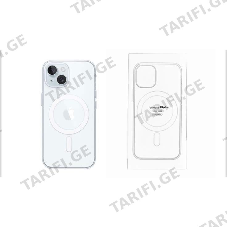 Iphone 15plus Magsafe Case Გამჭვირვალე Ქეისი