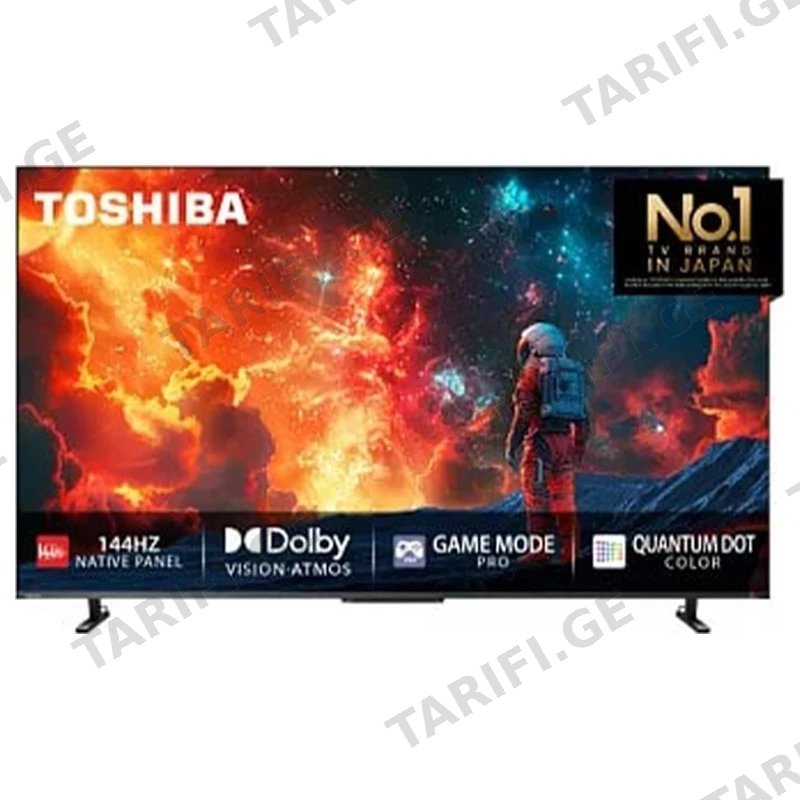 ტელევიზორი QLED TOSHIBA 65Z670RE 65" 4K UHD SMART TV 144 HZ