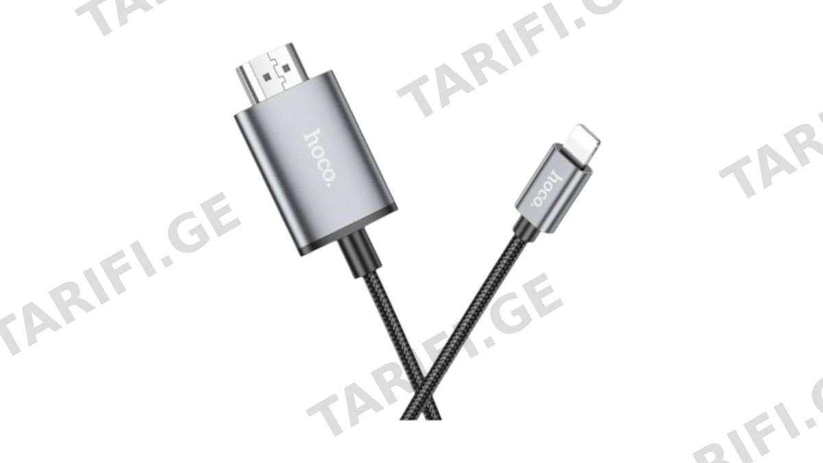 Hoco. UA27 Lightning To HDTV HD On-Screen Male To Male Cable