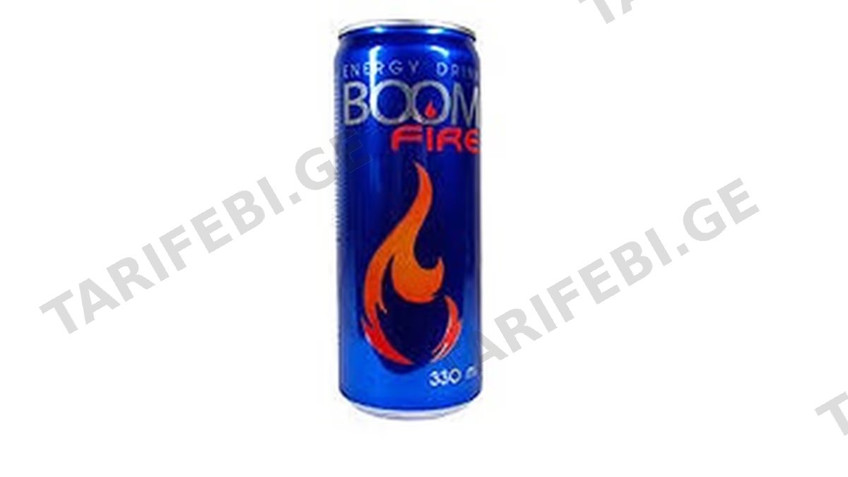 ენერგეტიკული სასმელი/Boom Fire/0.33ლ