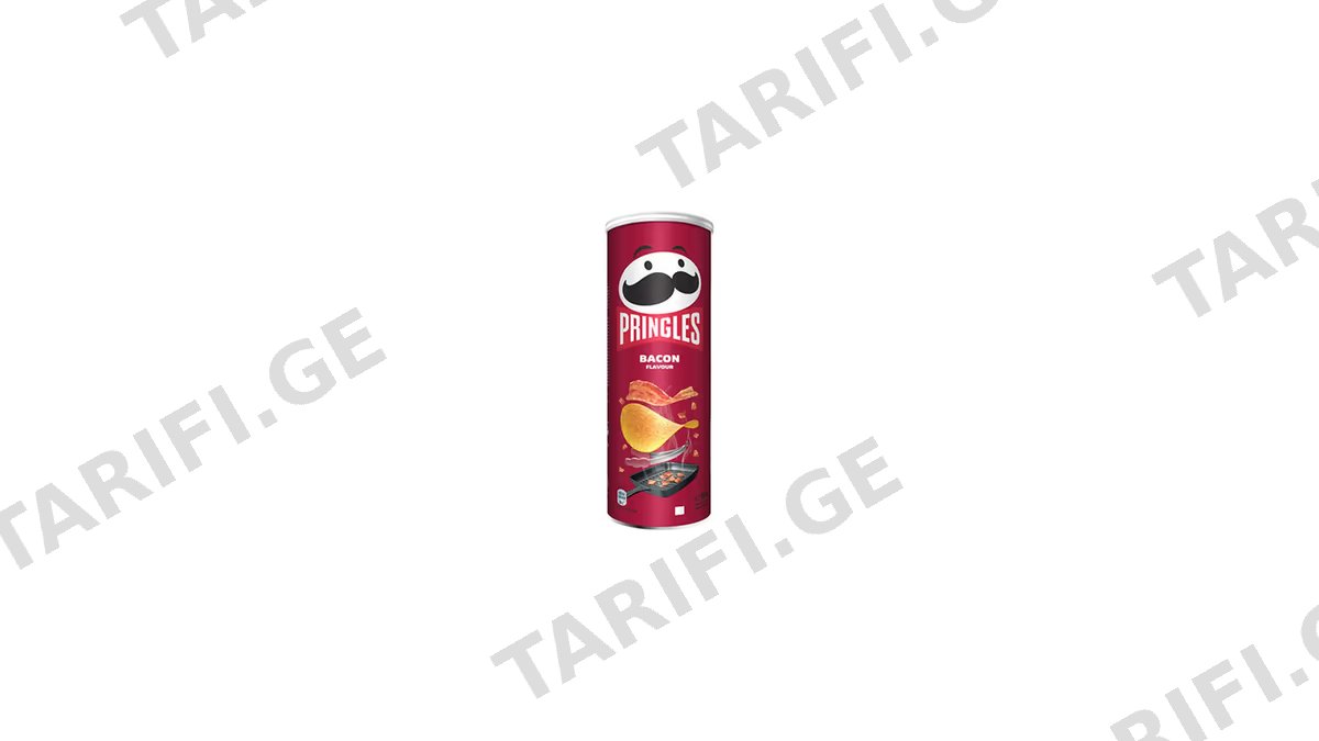 Pringles ჩიფსი ბეკონით 165გრ