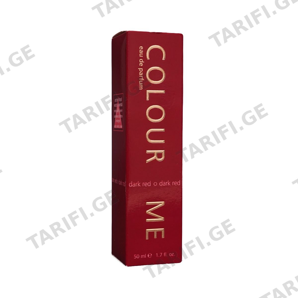 პარფიუმი COLOUR ME Dark Red 50 მლ 9419 მილტონი - Milton