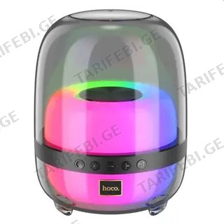 Hoco Bs58 Crystal Colorful Luminous  Portable Speaker Magic Black Night (149733)