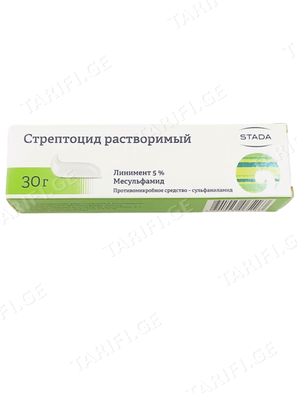 სტრეპტოციდი მალამო 10 %25 გ