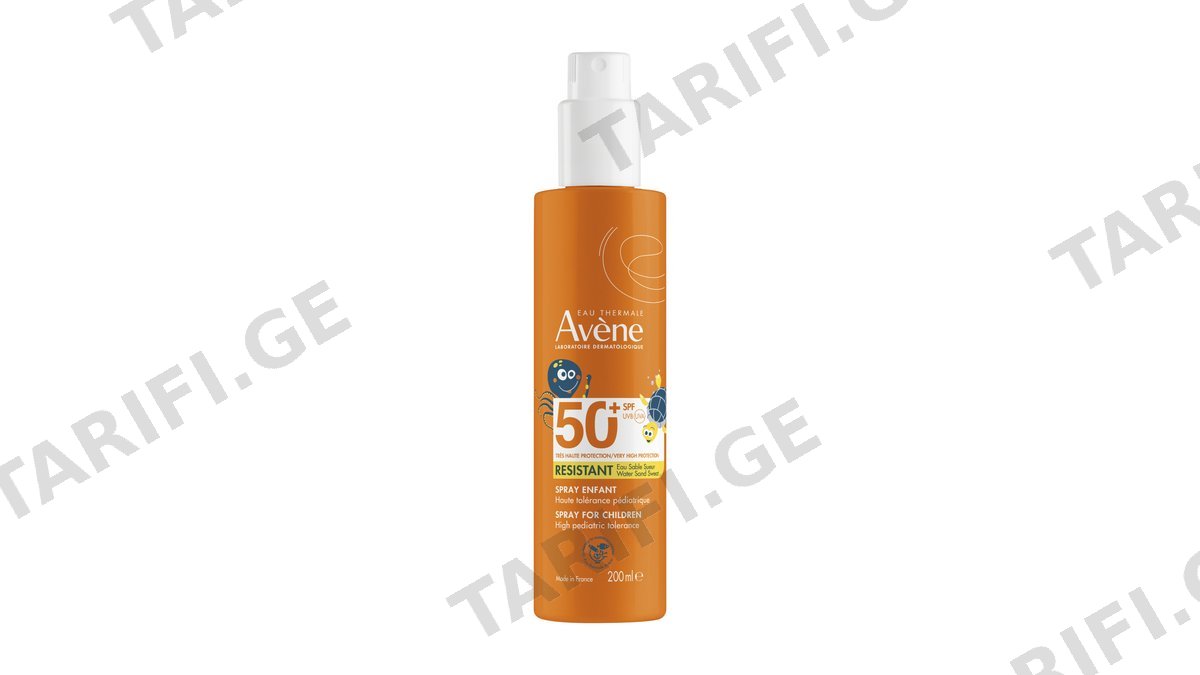 ავენი მზის დამცავი 2090/6317 საბავშვო სპრეი SPF 50+ 200მლ *
