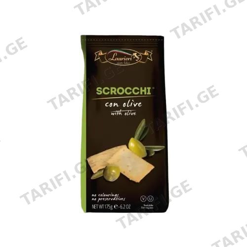 კრეკერი „სკროკი“ ზეთისხილით 175გრ.