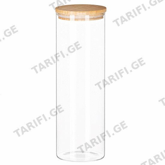 მინის ქილა ბამბუკის თავსახურით ARDESTO AR1313BLR (1300 ML)
