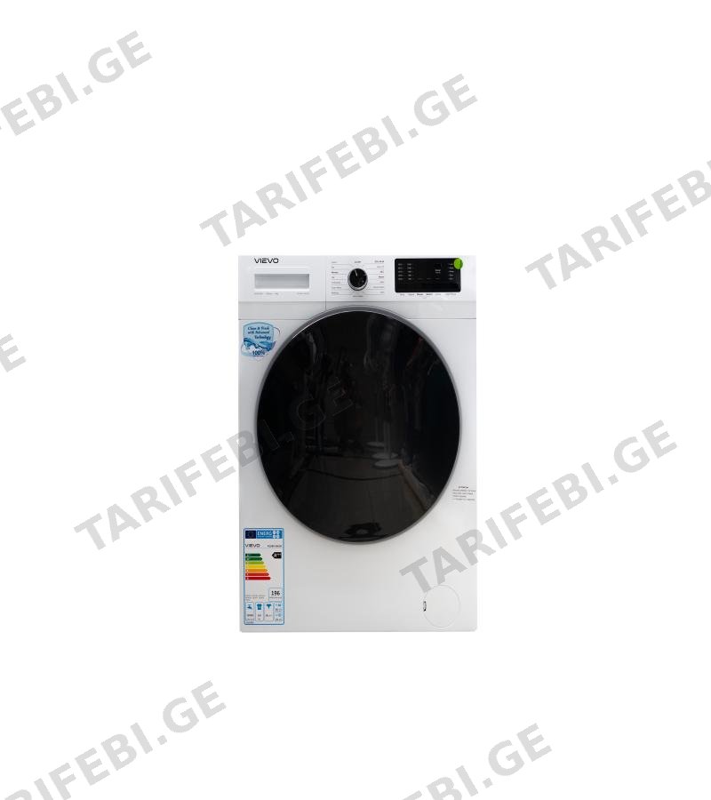 სარეცხი მანქანა 8 კგ. წინა ჩატვირთვით #XQG80-V8K54C თეთრი VIEVO