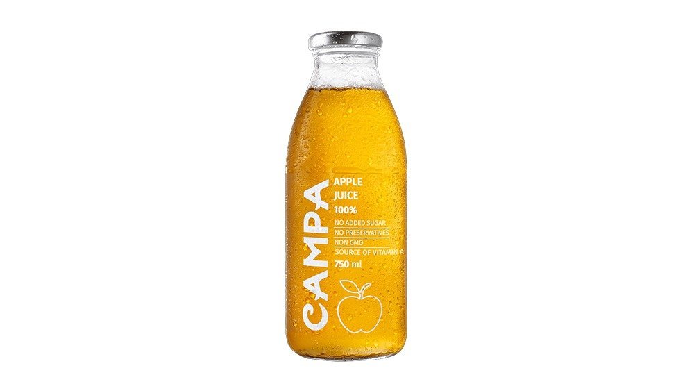 Campa წვენი ვაშლის 100% 750მლ