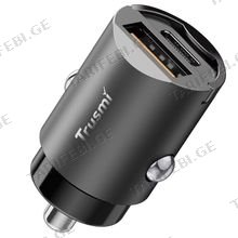 Trusmi CC08-01 USB-A/USB-C მანქანის დამტენი