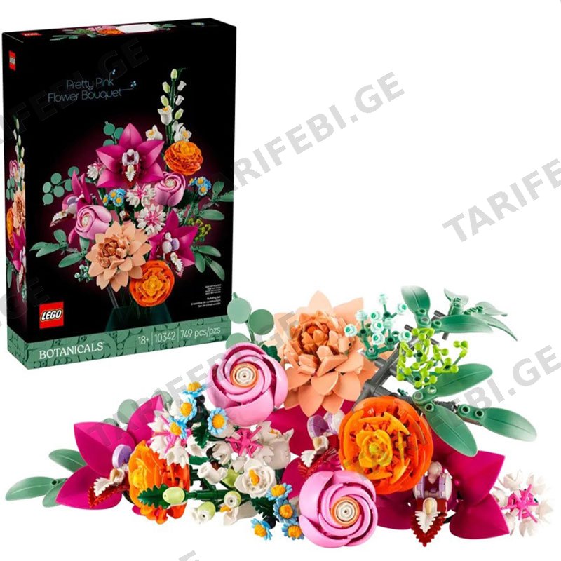 ასაწყობი კონსტრუქცია LEGO BOTANICALS PRETTY PINK FLOWER BOUQUET
