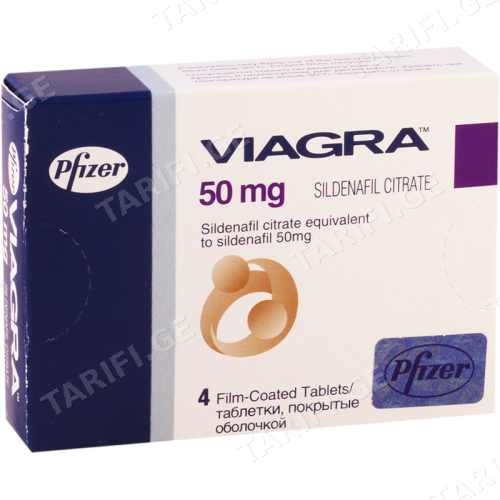 ვიაგრა ტაბლეტი 50მგ #4 0 Viagra tab 50mg #4