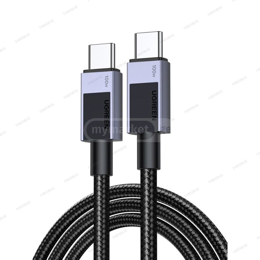 USB კაბელი UGREEN L512 (35985), 100W, Type-C to Type-C PD Fa