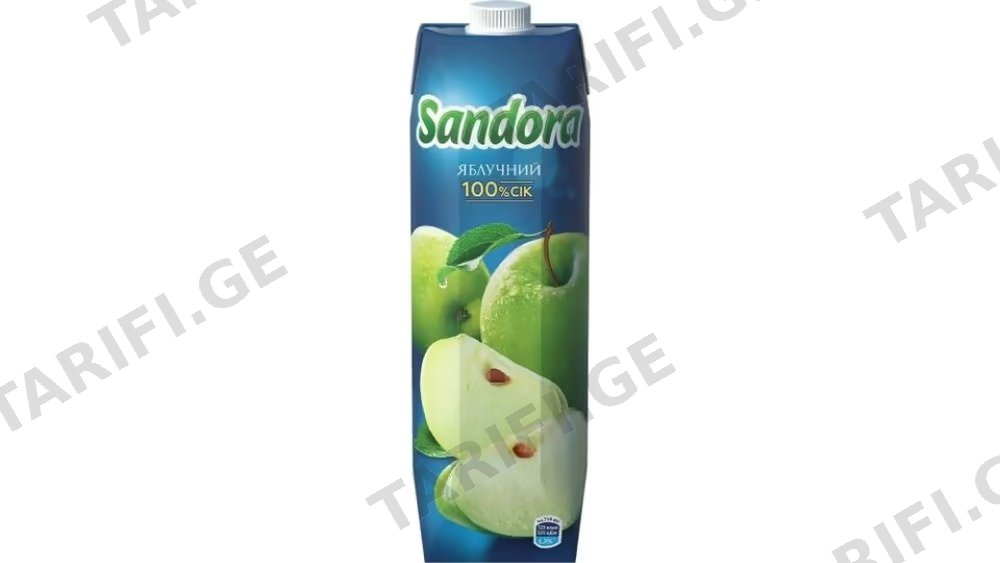 Sandora წვენი ვაშლის 0.97ლ